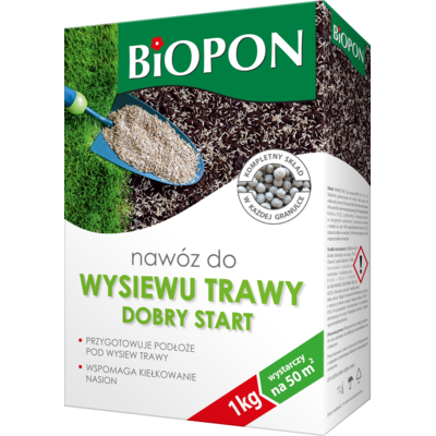 Nawóz do wysiewu trawy Dobry Start 1 kg BOPON