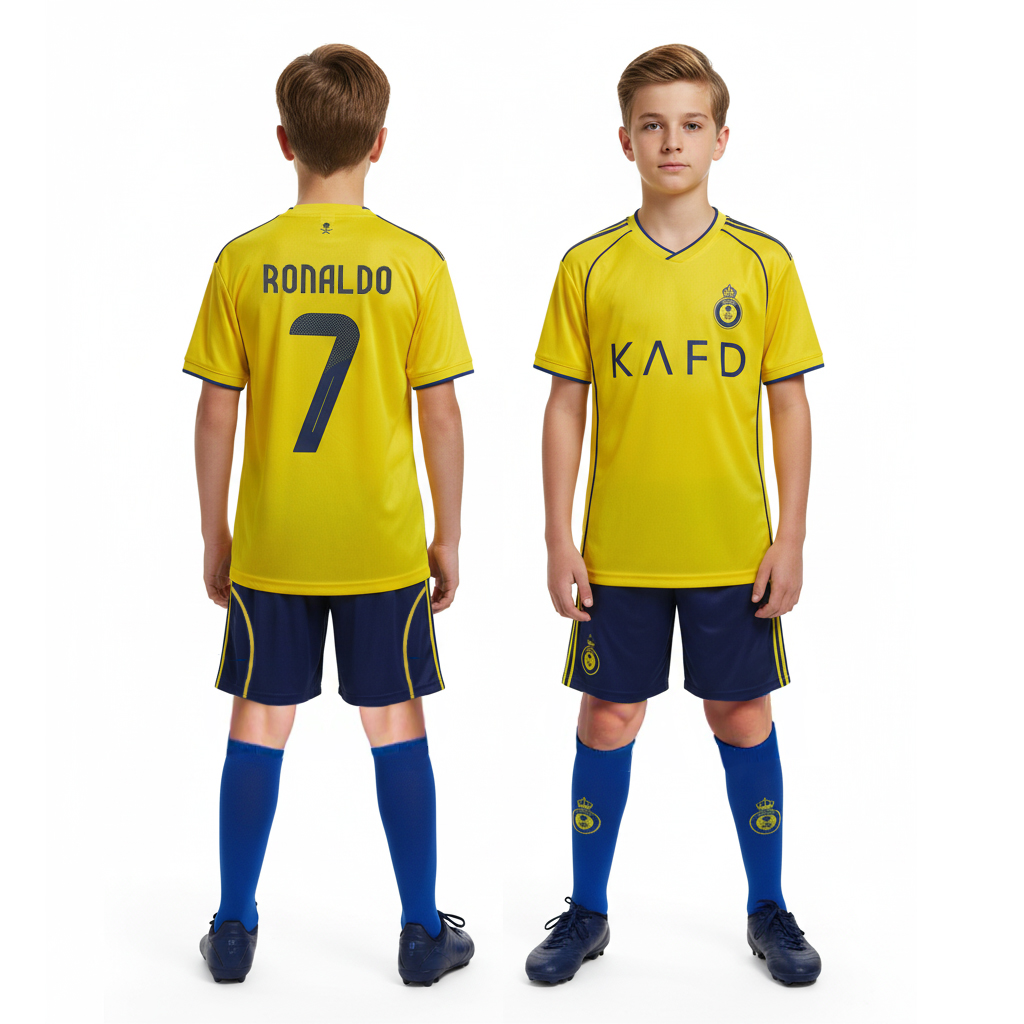 RONALDO 7 Getry Strój piłkarski Al-Nassr zestaw 3w1 wzór 2026