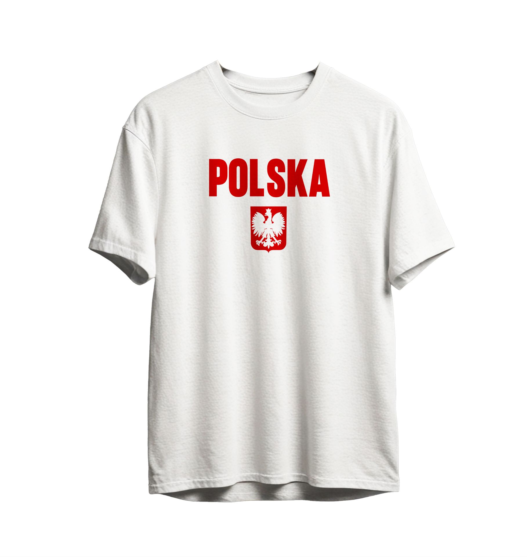 POLSKA Koszulka Kibica super JAKOŚĆ bawełna męska TWÓJ NAPIS