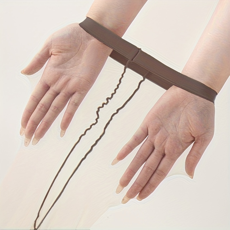 TEMU Pończochy Damskie - Nylonowe Rajstopy z Eleganckim Wzorem Siatkowym, Czarnie do Codziennego i Formalnego Stroju, Uniwersalne Dodatki Modowe,