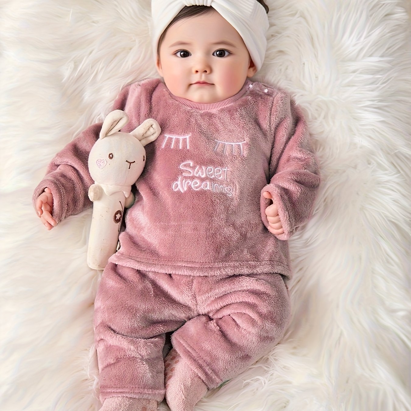 TEMU Zestaw Młodzieżowy dla Dziewczynek: Miękka Bluza z Nadrukiem i Spodnie z Elastycznym Pasem, Wygodny na Zimę – Modne Ubranie Idealne na Na