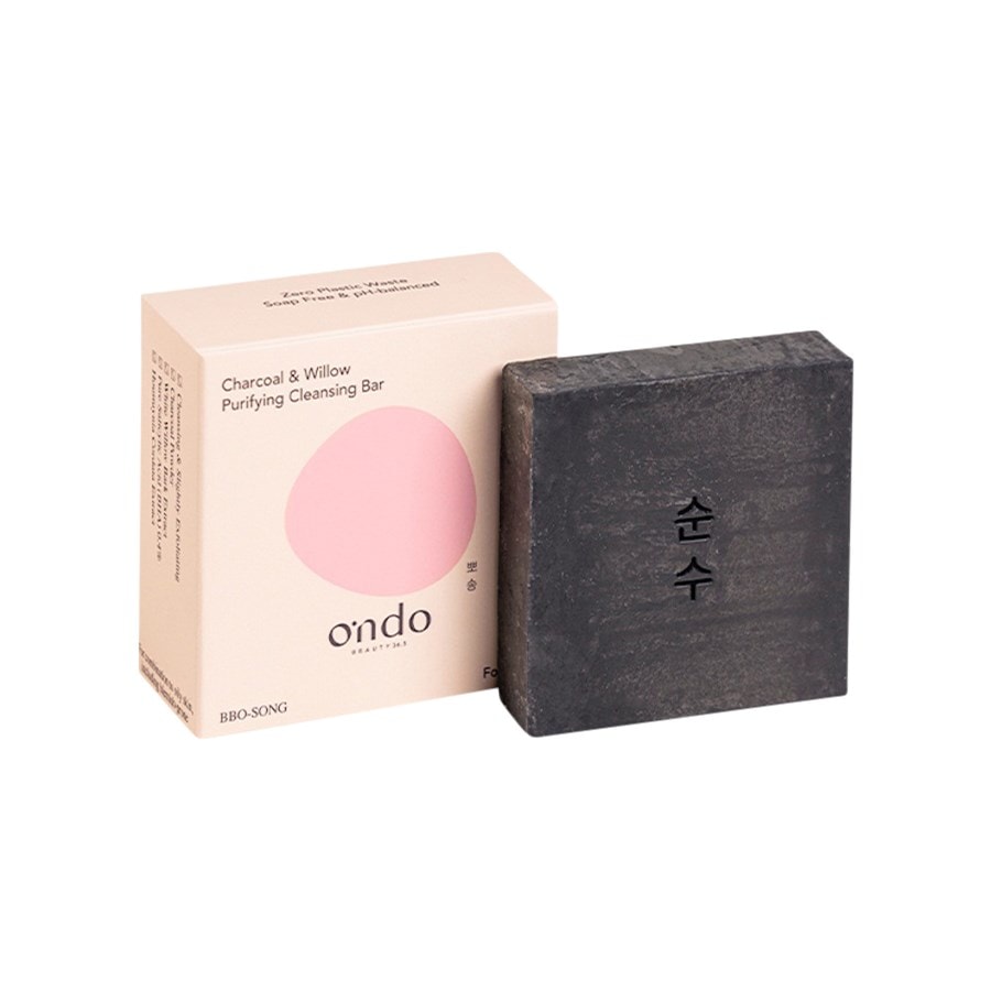 Ondo Beauty 36.5 Charcoal & Willow Purifying Cleansing Bar Mydła do twarzy 70 g Damski