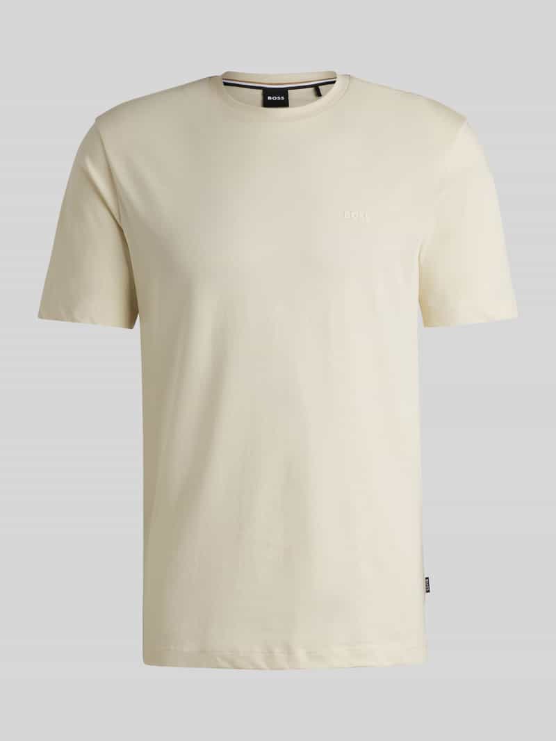 T-shirt o kroju regular fit z czystej bawełny model ‘THOMPSON’