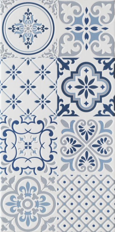 Dekor Perlina 30,8 x 60,8 cm blue