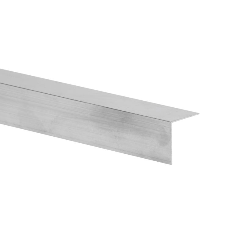 Kątownik aluminiowy gładki 2600 x 25 x 25 x 1 mm naturalny