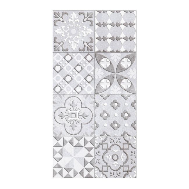 Dekor Bhilai 30 x 60 cm szary