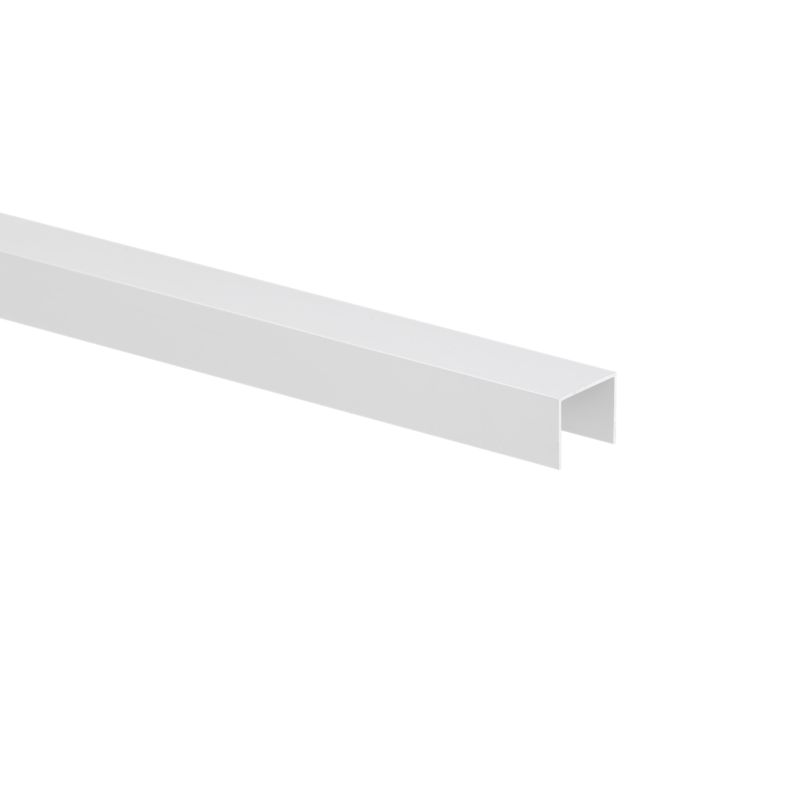 Profil U aluminiowy gładki 2600 x 19 x 15 x 1 mm srebrny
