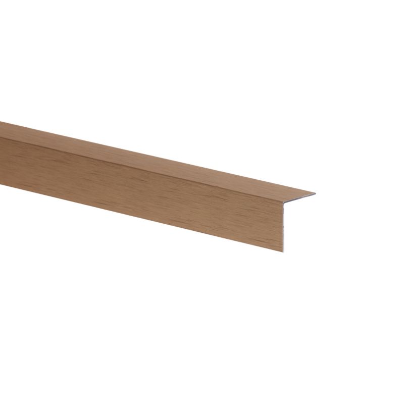 Kątownik aluminiowy szczotkowany 2600 x 20 x 20 x 1 mm złoty