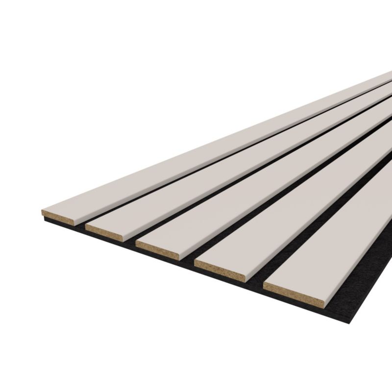 Panel lamelowy ścienny na filcu Flat MDF 40 x 260 cm kaszmir