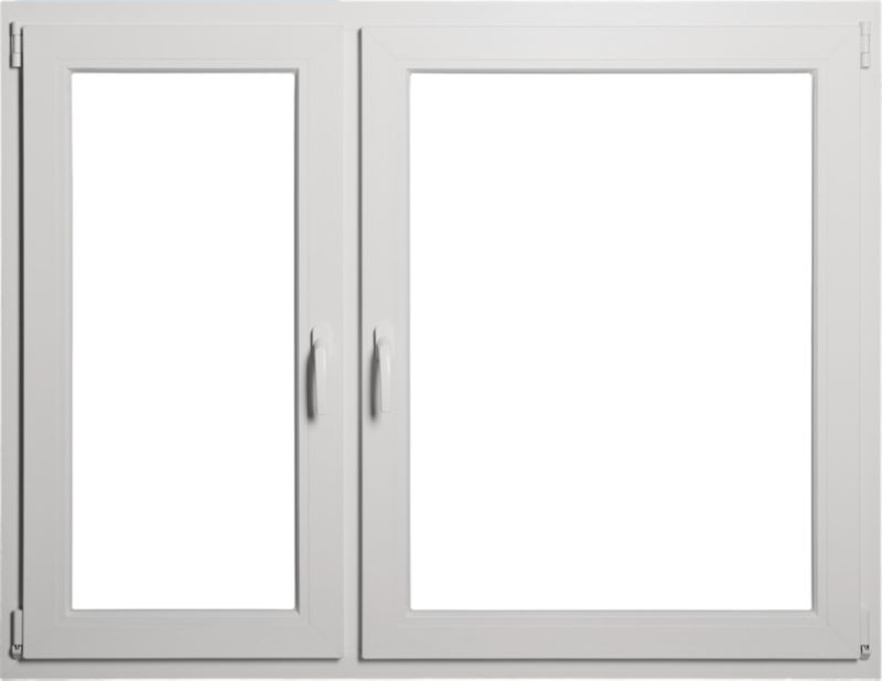 Okno PCV rozwierno-uchylne + rozwierne trzyszybowe 1465 x 1135 mm lewe białe