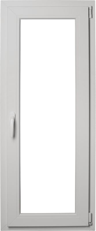 Okno PCV rozwierno-uchylne trzyszybowe 565 x 1435 mm prawe białe
