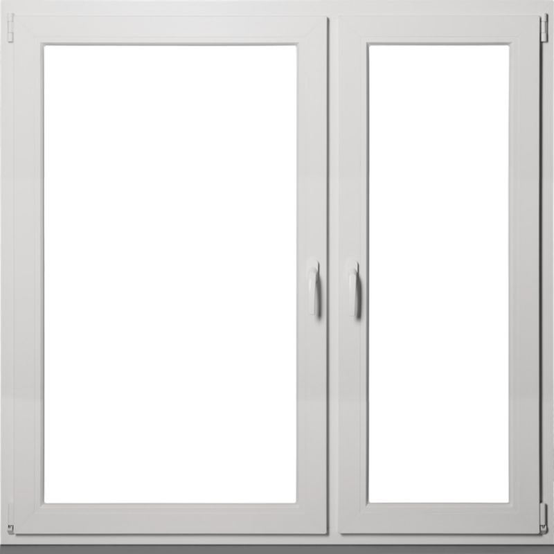 Okno PVC rozwierne + rozwierno-uchylne trzyszybowe 1465 x 1435 mm prawe białe