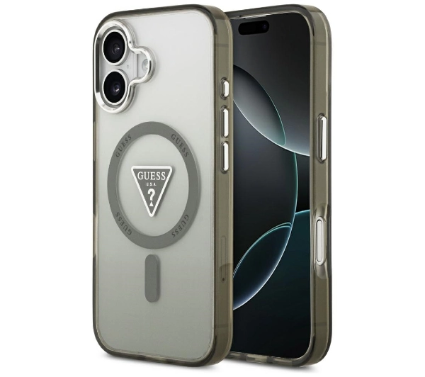 Guess IML Gradient Triangle Logo MagSafe do iPhone 17 Khaki