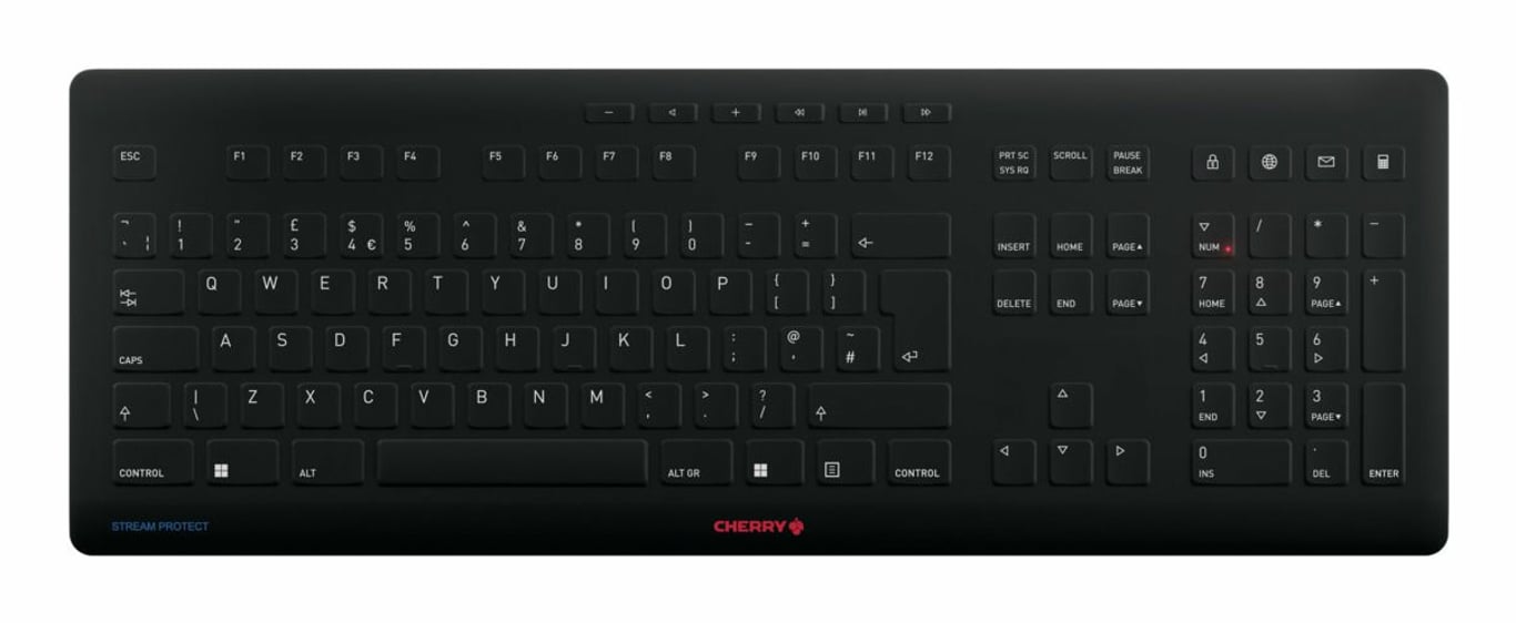 CHERRY JK-8552GB-2 klawiatura Uniwersalne RF Wireless QWERTY British English Czarny