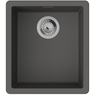 HANSGROHE Zlewozmywak jednokomorowy S52 43349290 Kamienny szary 40.6x45.6