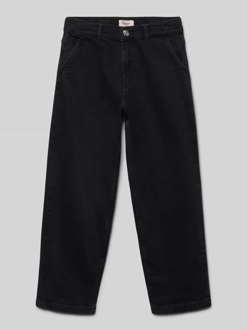 Jeansy o luźnym kroju baggy z mieszanki bawełny model ‘GIA’