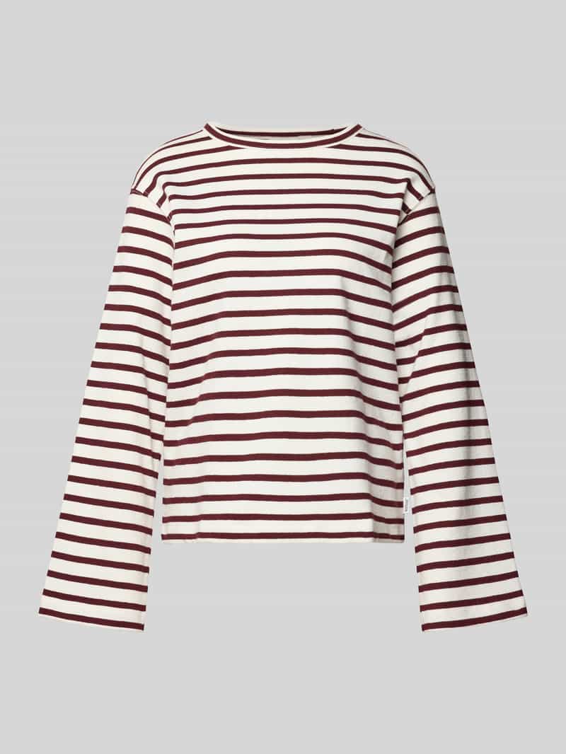 Bluzka z długim rękawem i detalem z logo model ‘Sutton’