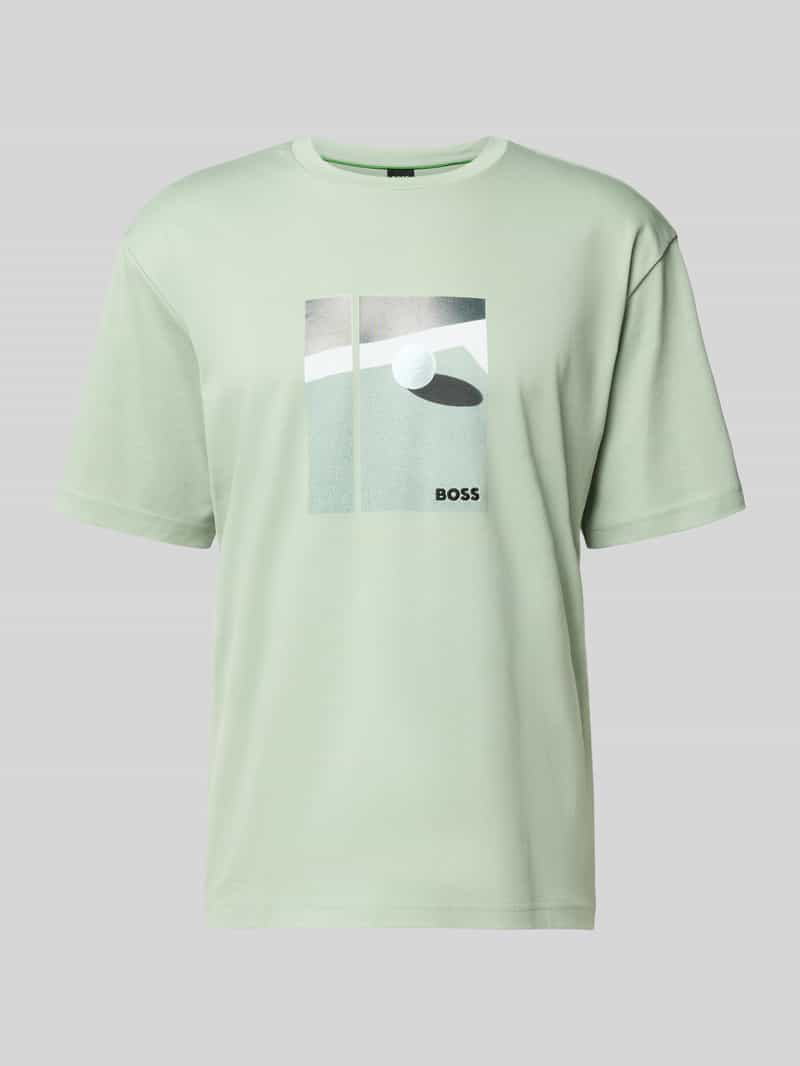 T-shirt o kroju relaxed fit z czystej bawełny model ‘JOIN’