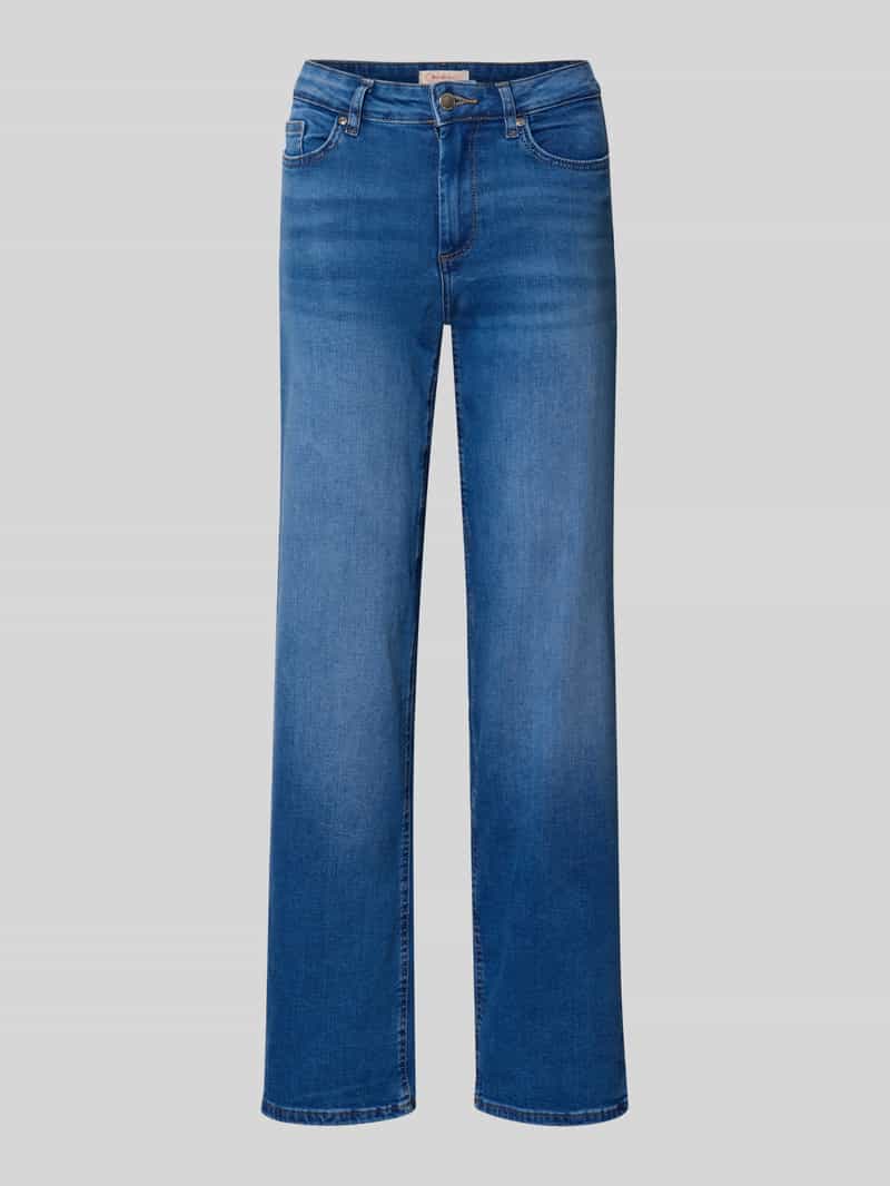 Jeansy o kroju straight fit z mieszanki bawełny ekologicznej model ‘BLUSH’