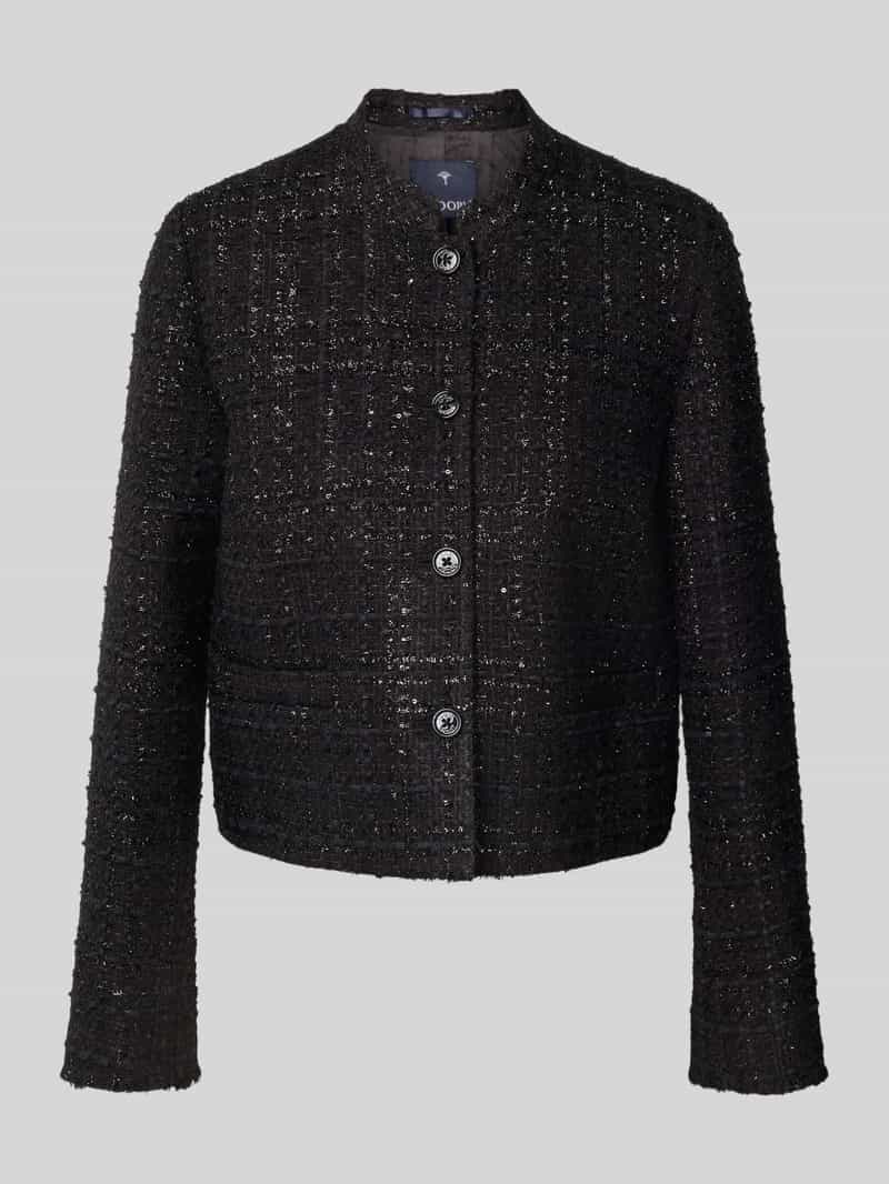 Żakiet o kroju regular fit z efektem bouclé model ‘Jacy’