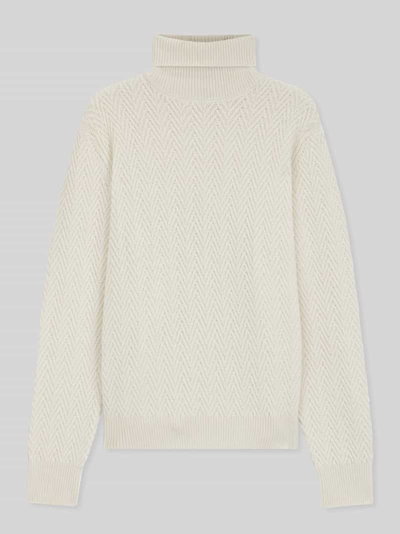 Golf o kroju regular fit z czystej, żywej wełny model ‘HATILO’