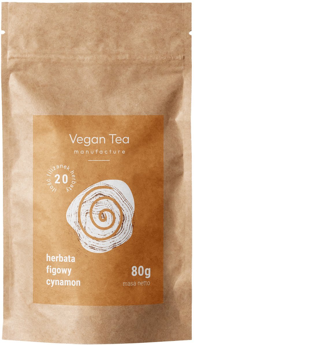 Vegan Tea Herbata owocowa Figowy Cynamon - opakowanie uzupełniające 80g