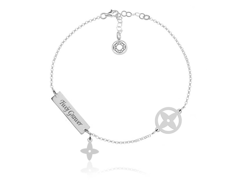 Srebrna bransoletka Joyfull - grawer