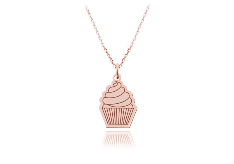 Naszyjnik Candy - Muffinka - rose gold