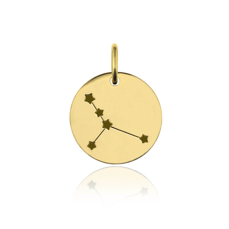 Wisiorek ze złota 14k pr. 585 znak zodiaku - Grawer