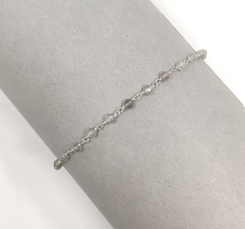 Srebrna Bransoletka Bianca z Labradorytem