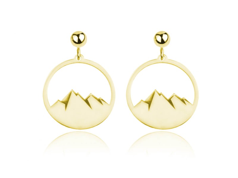 Kolczyki góry - 24k złocenie