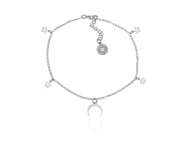 Bransoletka Lunka - Księżyc Lunula i gwiazdy