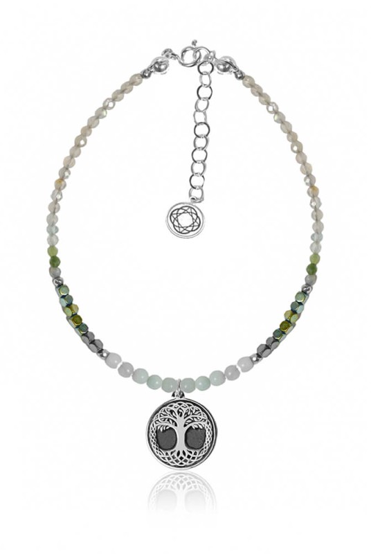 Bransoletka Yggdrasil - Drzewo Życia - naturalne kamienie