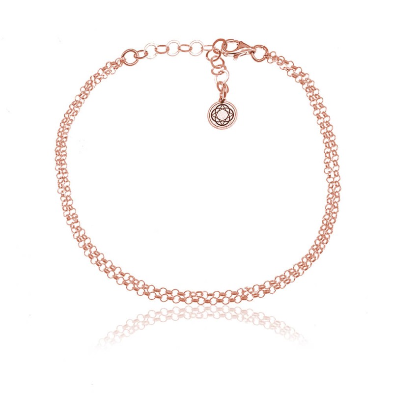Bransoletka Lana - podwójna - rose gold