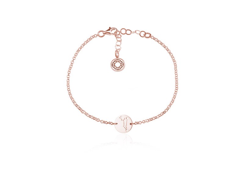 Bransoletka z małym znakiem zodiaku - rose gold