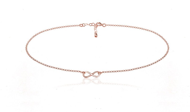 Naszyjnik Nieskończoność Infinity - rose gold