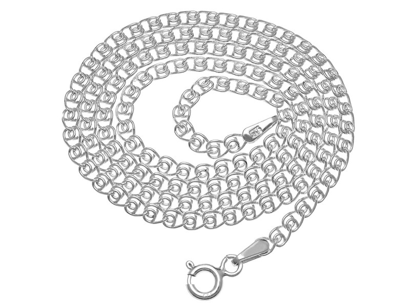 Łańcuszek srebrny splot Love M