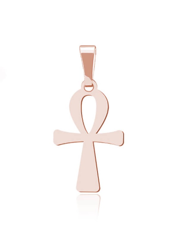 Wisiorek krzyż Ankh - rose gold