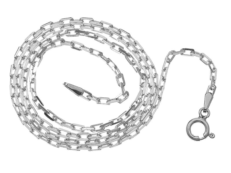 Łańcuszek srebrny splot ankier L