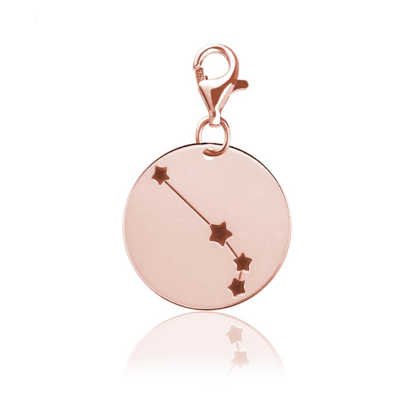 Charms Znaki Zodiaku - rose gold - grawer gratis!