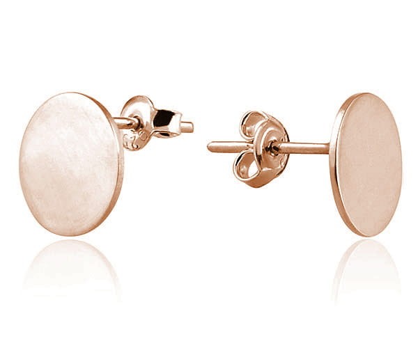 Kolczyki Koła na sztyftach - rose gold