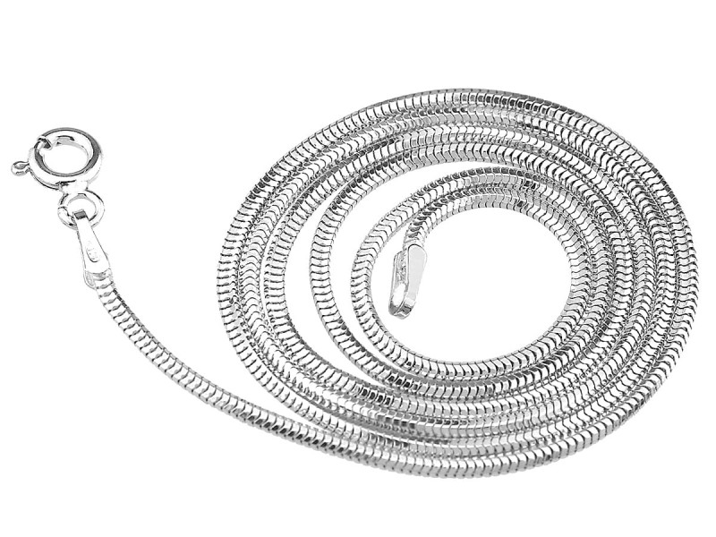 Łańcuszek srebrny żmijka Snake