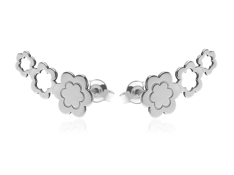 Kolczyki typu nausznica - Kwiatuszki