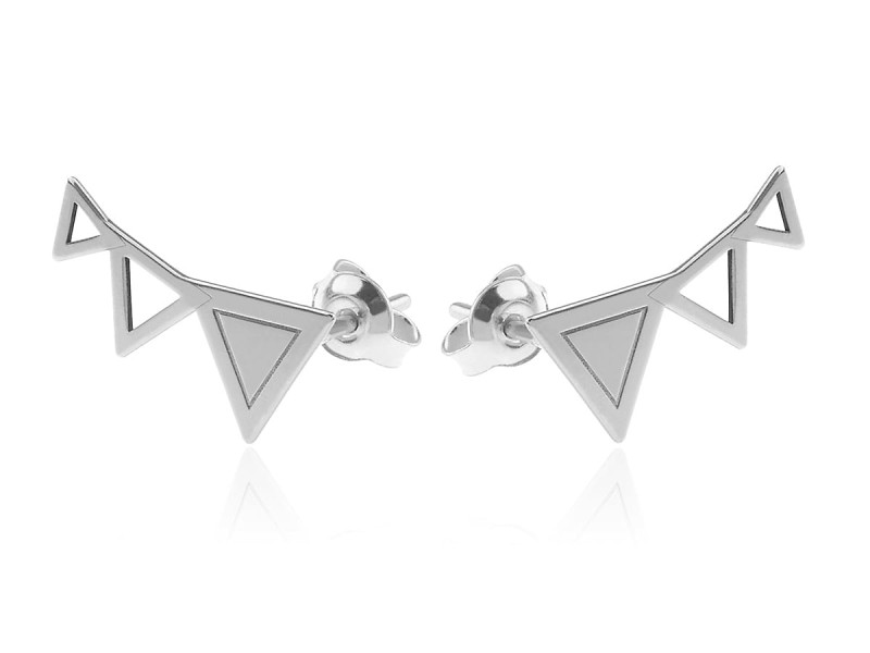 Kolczyki typu nausznica - Trójkąty