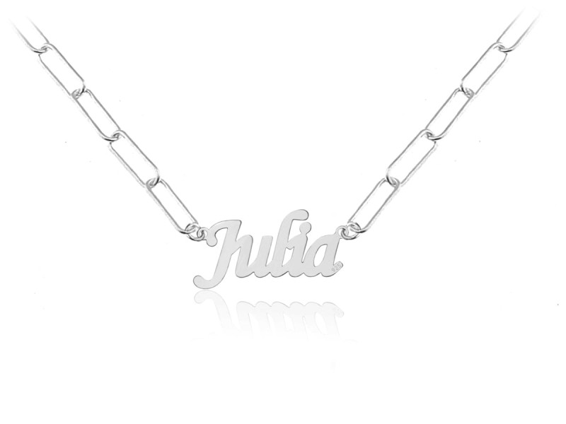Naszyjnik z dowolnym imieniem / słowem - gruby łańcuszek