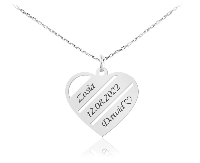 Naszyjnik Serce Renelle z Imionami - Grawer