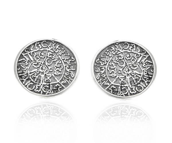 Kolczyki Dysk z Fajstos - sztyfty