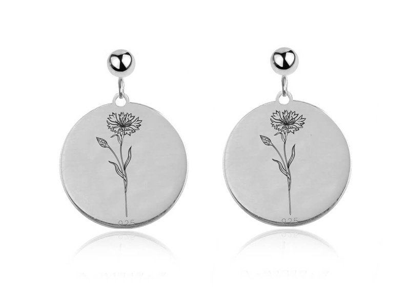 Kwiaty Polskie - Kolczyki z Chabrem