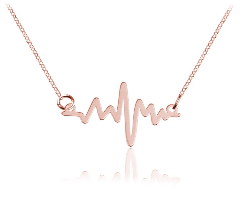 Naszyjnik Linia Życia - rose gold
