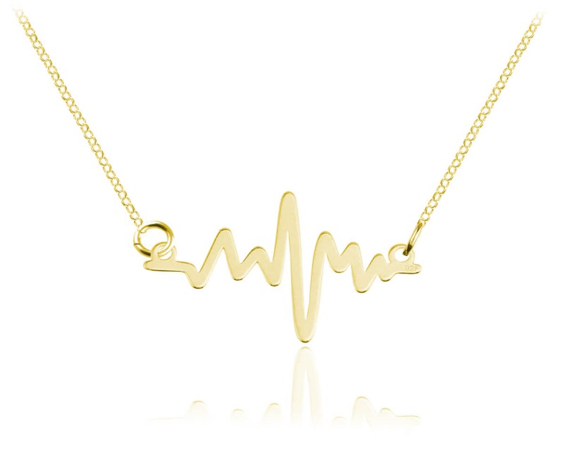 Naszyjnik Linia Życia - 24k złocenie